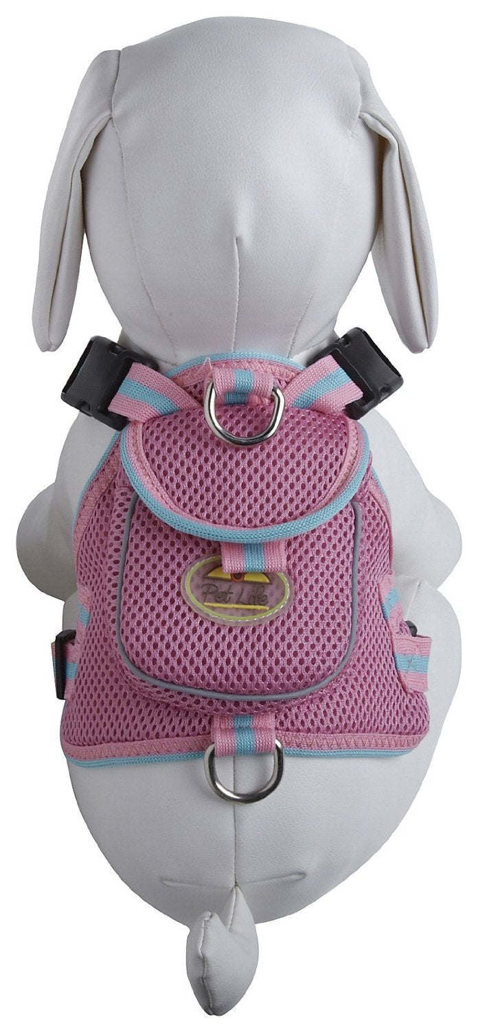 Mesh Pet Harness With Pouch
