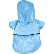 Load image into Gallery viewer, Baby Blue Pvc Waterproof Adjustable Pet Raincoat
