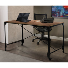Load image into Gallery viewer, Baxton Studio Greyson Vintage Industrial Antique Bronze Home Office Wood Desk
