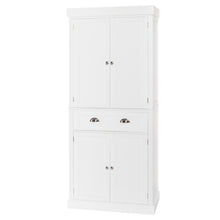 Load image into Gallery viewer, FCH Single Drawer Double Door Storage Cabinet White RT
