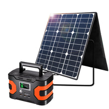 Load image into Gallery viewer, 200W Peak Power Station, Flashfish CPAP Battery 166Wh 45000mAh Backup Power Pack  With 50W 18V Portable Solar Panel, FLASHFISH Foldable Solar Charger
